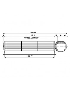 VENTILADOR TANGENCIAL ROTOR 60 mm diametro 2