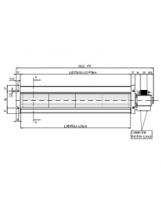 VENTILADOR TANGENCIAL ROTOR 60 mm diametro VENTILADOR TANGENCIAL ROTOR 60 mm diametro VENTILADOR TANGENCIAL ROTOR 60 mm diametro 2