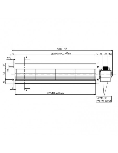 VENTILADOR TANGENCIAL ROTOR 60 mm diametro VENTILADOR TANGENCIAL ROTOR 60 mm diametro VENTILADOR TANGENCIAL ROTOR 60 mm diametro