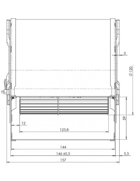 VENTILADOR CENTRIFUGO EBM D2E120
