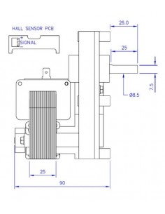 Motor Mellor T3 1,5 RPM 2