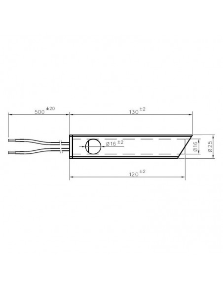 RESISTENCIA ELÉCTRICA 350 W- L120 RESISTENCIA ELÉCTRICA 350 W- L120