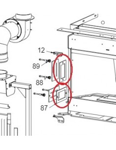 JUNTA INSPECCION LATERAL GRANDE ROJA GOMA 130x80 