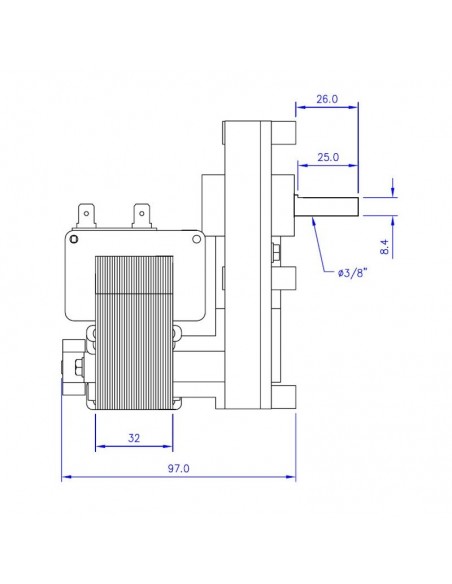 MOTORREDUCTOR MELLOR T3 2RPM