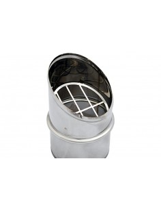 DEFLECTOR DIRECCIONAL PELLET D.80 ACERO INOX