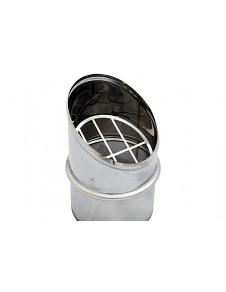 DEFLECTOR DIRECCIONAL PELLET D.80 ACERO INOX
