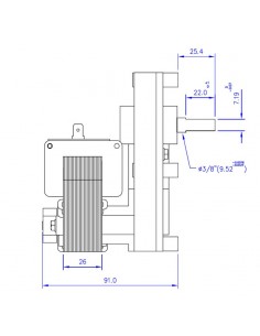 MOTORREDUCTOR T3 1,26 RPM 2