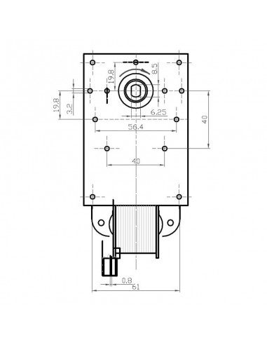 MOTORREDUCTOR KENTA SIN EJE 2RPM