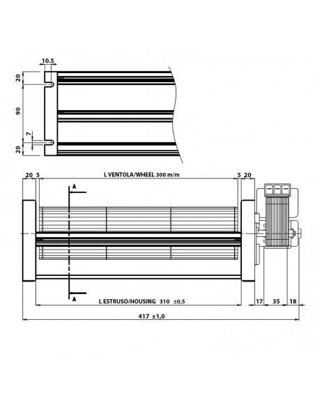 Ventilador tangencial FERGAS 148303