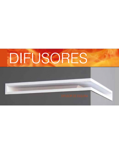 DIFUSOR DE AIRE EN ESQUINA