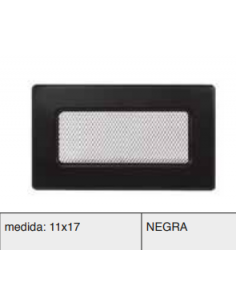 REJILLA FIJA CON PREMARCO NEGRO 11x17