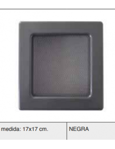 REJILLA FIJA CON PREMARCO NEGRO 17x17