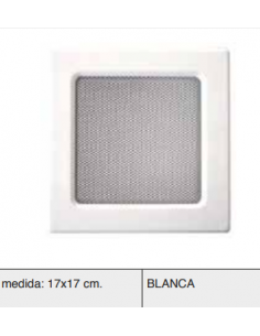 REJILLA FIJA CON PREMARCO BLANCO 17x17