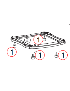 PATA ANTIDESLIZANTE PARA ESTUFA DE PELLET EDILKAMIN