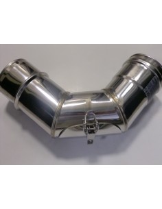 CODO DE 90º CON INSPECCIÓN,ACERO INOX AISI 316, D.80 mm 2