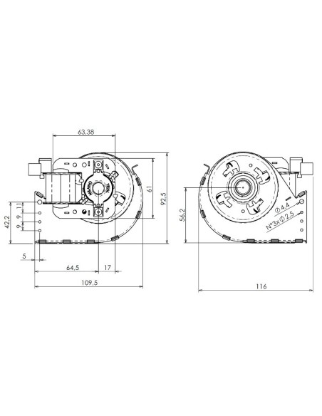 Ventilador tangencial TRIAL THS30B5-033