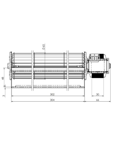 Ventilador tangencial TRIAL THS30B5-033