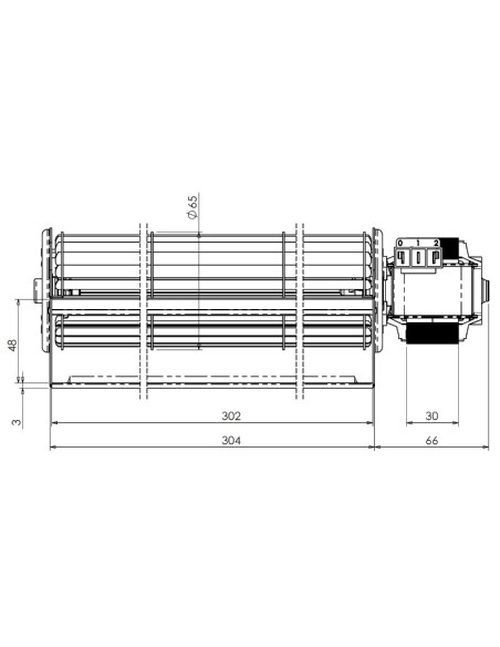 Ventilador tangencial TRIAL THS30B5-033