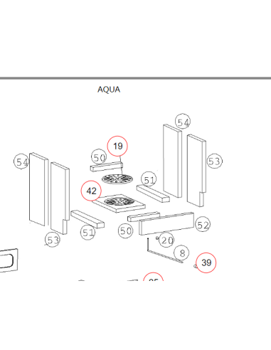 REJA DE CENIZAS PARA MODELO AQUA EDILKAMIN