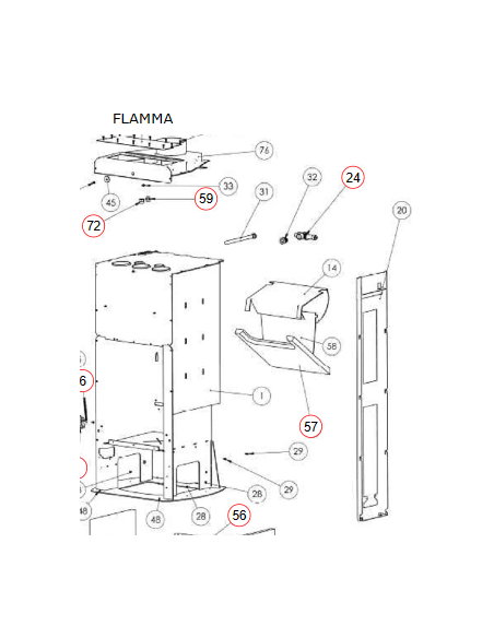 DEFLECTOR PARA EDILKAMIN FLAMMA