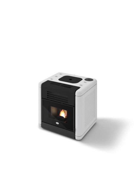 ESTUFA DE PELLET DE DISEÑO EVA CALOR MODELO DADO