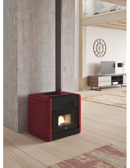 ESTUFA DE PELLET DE DISEÑO EVA CALOR MODELO DADO