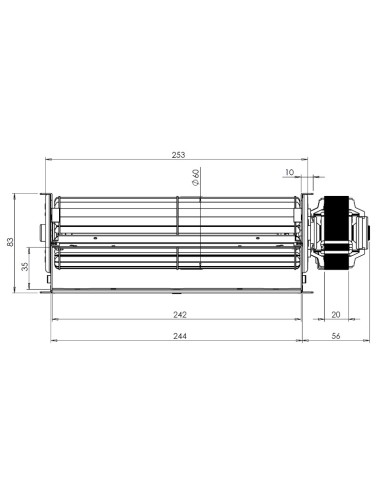 VENTILADOR TANGENCIAL TRIAL THS24B6-026