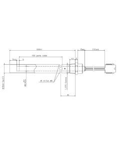 Resistencia de encendido + tubo PARA FERROLI 2
