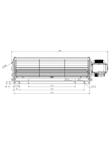 Ventilador tangencial TRIAL THS27B6-011