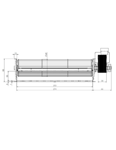Ventilador tangencial TRIAL THS27B6-011