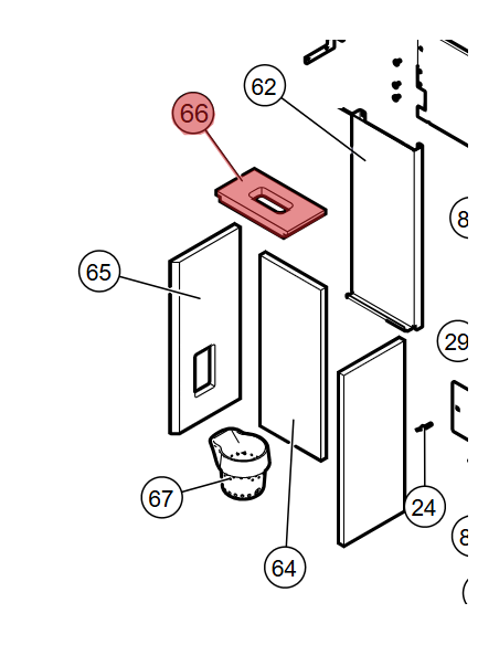 DEFLECTOR PARA CELL80+ Y GOTHA70 EDILKAMIN / EK63