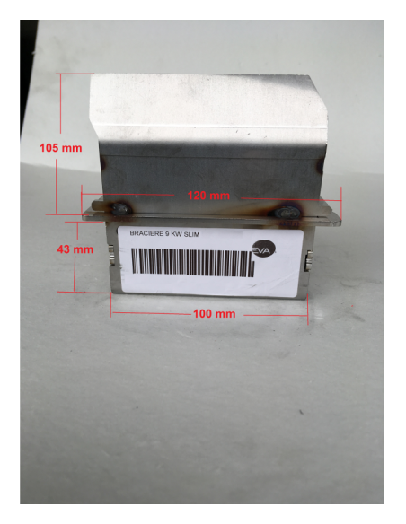 BRASERO EN ACERO 9 KW 901516600