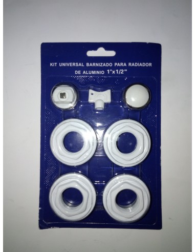 KIT UNIVERSAL BARNIXADO PARA RADIADOR DE ALUMINIO 1" x 1/2"