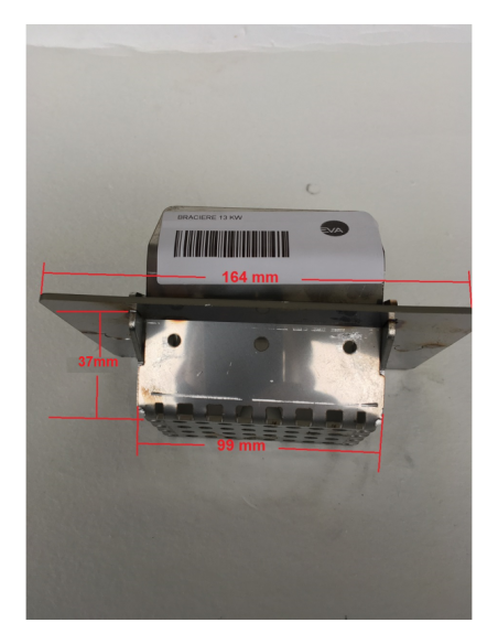 BRACIERE 13 KW EVACALOR ACC.430 SALDATO 901518100