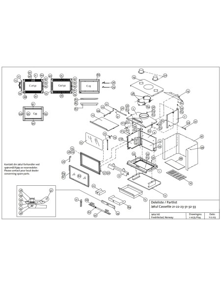 CAJÓN RECOGE-CENIZAS J-21 22 31 32 33 (128132) 10024213