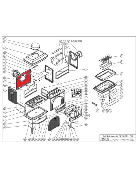 PLACA TRASERA EXT. F8 TD NEGRA [10192892] 12015053