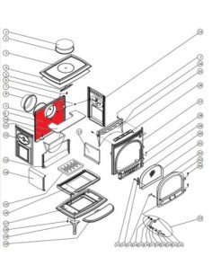PLACA TRASERA EXT. MF3 NEGRA [10203092] 12015187