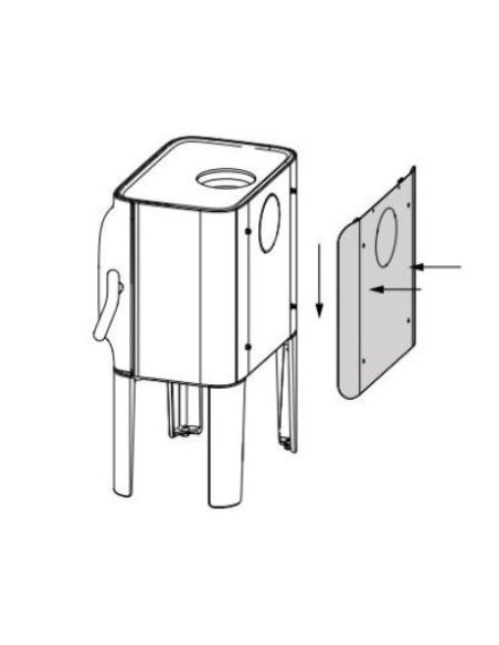 ESCUDO TÉRMICO TRASERO F 305 NEGRA  51049928