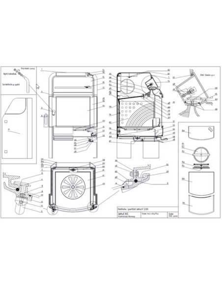 PLACA DESGASTE DERECHA COMPL. J220 CB [153576] 12020913