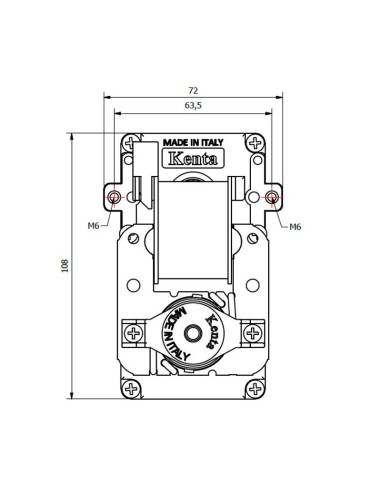 MOTORREDUCTOR KENTA EJE HUECO 1,5 RPM