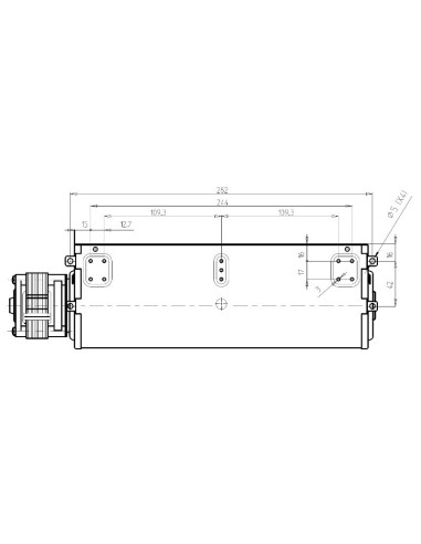 VENTILADOR TANGENCIAL 274x40 MM MOTOR IZQUIERDO