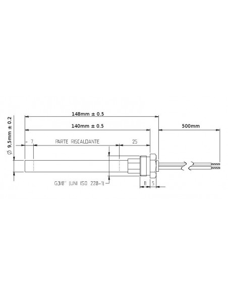 Resistencia eléctrica 280 W