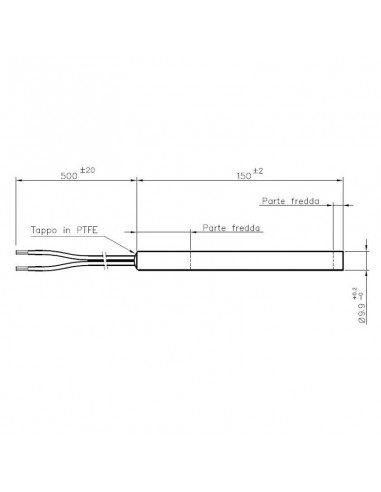 Resistencia eléctrica 300 W - L154