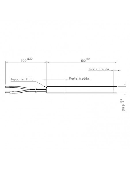 Resistencia eléctrica 300 W - L154 Resistencia eléctrica 300 W - L154