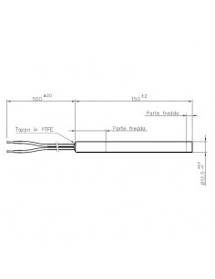 Resistencia 350 W- L150mm -diámetro 12.5mm 2