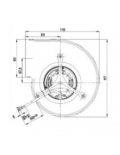 VENTILADOR CENTRIFUGO EBM D2E120 2