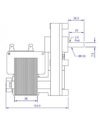 Motor Mellor T3 - 4,75 RPM