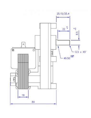 MOTOR MELLOR T3 -1 RPM