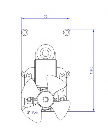 Motor Mellor T3 -5,3 RPM
