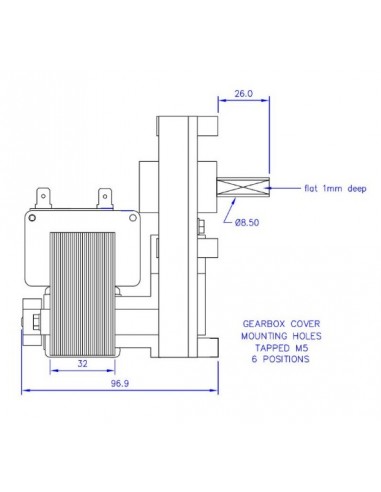 Motor Mellor T3 3 RPM